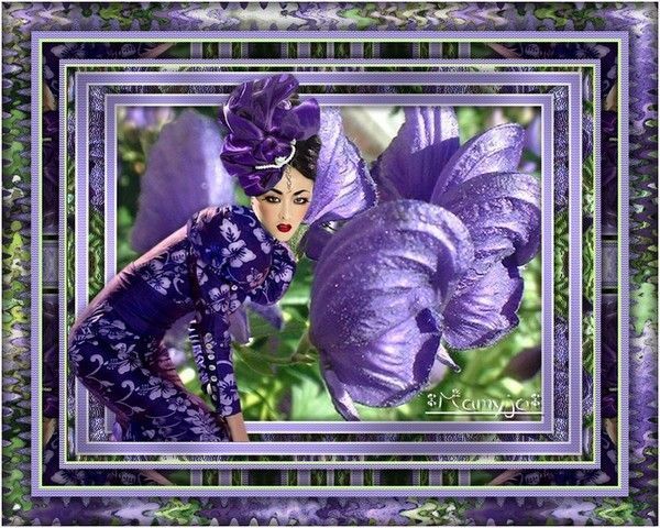 défi cadre fleur:aconit